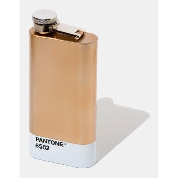 Ploská fľaša v bronzové farbe Pantone, 150 ml