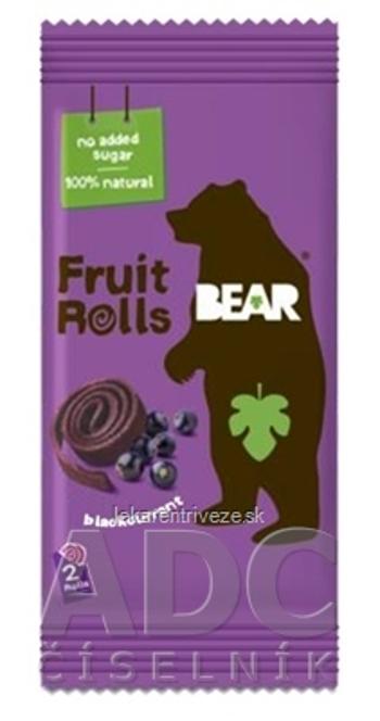 BEAR Čiernoríbezľové rolky (Fruit rolls Blackcurrant) ovocné 1x20 g