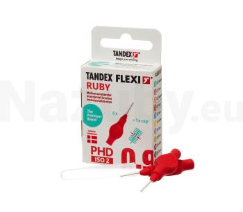 Tandex Flexi 0,9 Ruby medzizubná kefka 6 ks