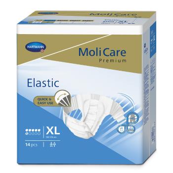 MoliCare Premium Elastic 6 kvapiek XL plienkové nohavičky zalepovacie 14 ks