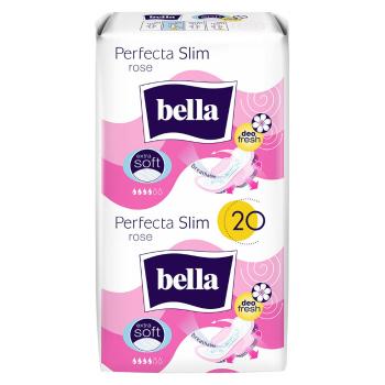 BELLA Perfecta Slim Rose Hygienické parfumované vložky s krídelkami 20 ks