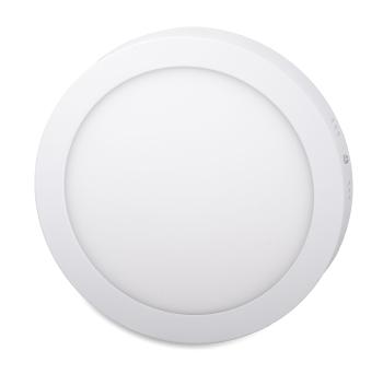 Ecolite Biely prisadený LED panel guľatý 225mm 18W Farba svetla: Teplá biela LED-CSL-18W/2700
