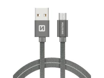 Kábel SWISSTEN 71522202 USB/Micro USB 1,2m Grey