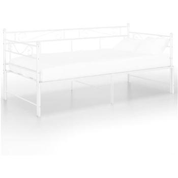 Shumee Rám vysúvacej postele/pohovky biely kov 90 × 200 cm, 324771