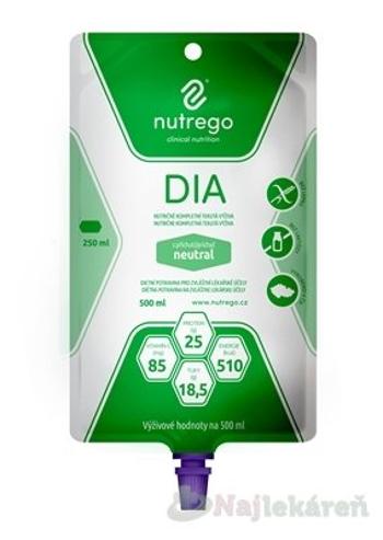 Nutrego DIA s príchuťou neutral, tekutá výživa 12x500ml