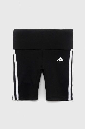 Detské krátke nohavice adidas G TR-ES 3S čierna farba, s nášivkou
