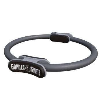 Gorilla Sports Kruh na pilates, 36 cm, sivý