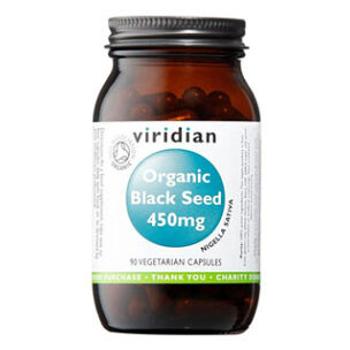 VIRIDIAN Nutrition Organic Black Seed 450 mg 90 kapsúl