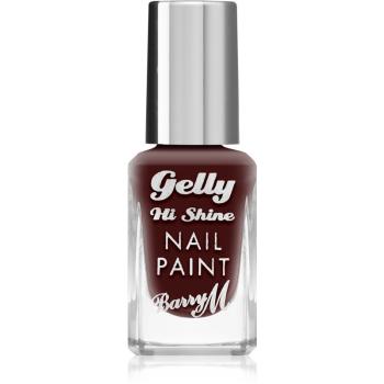 Barry M Gelly Hi Shine lak na nechty odtieň Black Cherry 10 ml