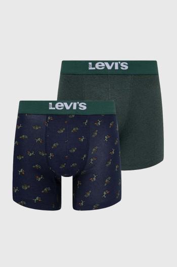 Boxerky Levi's 2-pak pánske, tmavomodrá farba