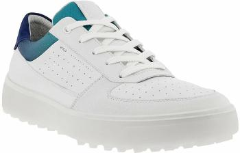 Ecco Tray Mens Golf Shoes White/Blue Depths/Caribbean 40