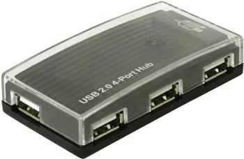 USB 2.0 hub Delock 4 porty, čierna