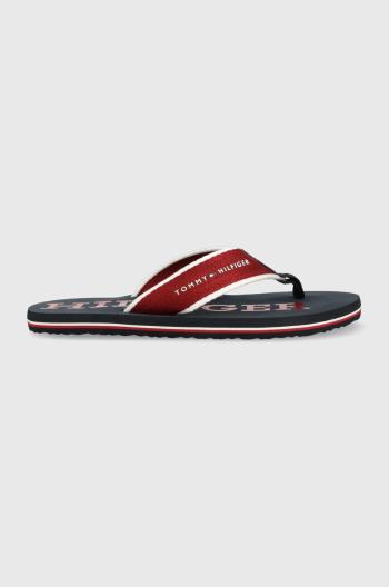 Žabky Tommy Hilfiger CLASSIC HILFIGER BEACH pánske, tmavomodrá farba, FM0FM04617