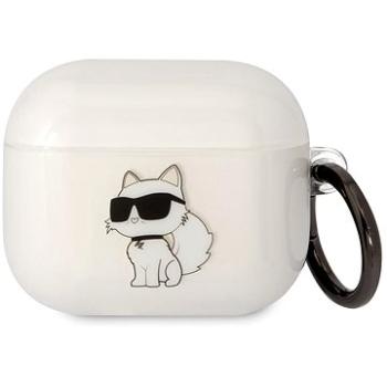 Karl Lagerfeld 3D Logo NFT Choupette TPU Puzdro na Airpods 3 White (KLA3HNCHTCT)