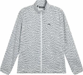 J.Lindeberg Ash Light Packable Golf Jacket Print White Outline Bridge Swirl XXL