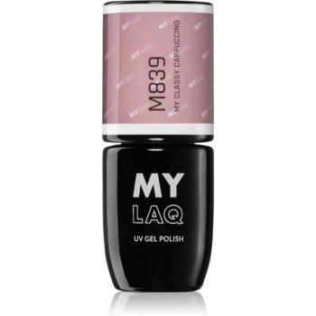 MYLAQ UV Gel Polish gélový lak na nechty odtieň My Classy Cappuccino 5 ml