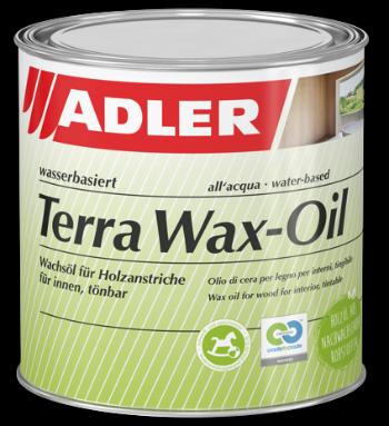 ADLER TERRA WAX-OIL - Ekologický voskový olej na drevo v interiéri ST 08/4 - grosser feuerfalter 0,75 L