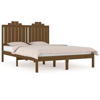 Rám postele medovo hnedý masívna borovica 150 × 200 cm King Size, 3103786