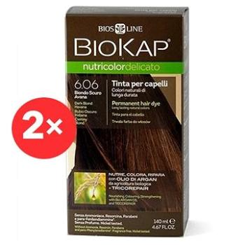 BIOKAP Nutricolor Delicato Dark Blond Havana Gentle Dye 6.06 (2× 140 ml)