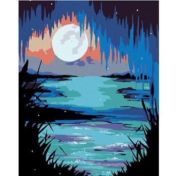 Maľovanie podľa čísel – Mesiac nad jazerom (HRAmal00805nad)