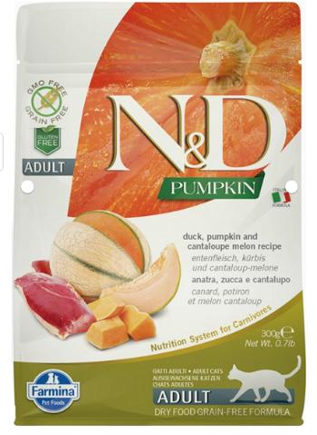 Farmina N&D cat PUMPKIN (GF) adult, duck & cantaloupe melon granule pre mačky 0,3kg