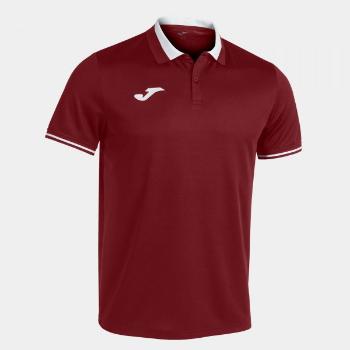 CHAMPIONSHIP VI SHORT SLEEVE POLO BURGUNDY WHITE S