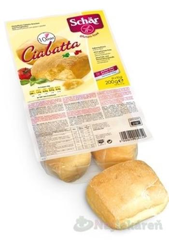 Schär CIABATTA, Bezgluténové, predpečené žemle, 200g