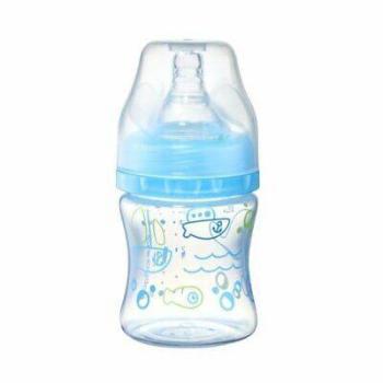 BabyOno Fľaša antikoliková Klasik modrá 0m+ 120 ml