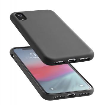 Ochranný silikonový kryt CellularLine SENSATION pro Apple iPhone XR, černý