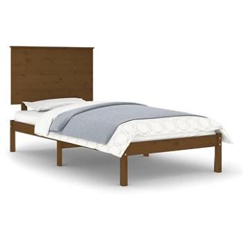 Rám postele medovo hnedý masívne drevo 90 × 190 cm Single, 3104771
