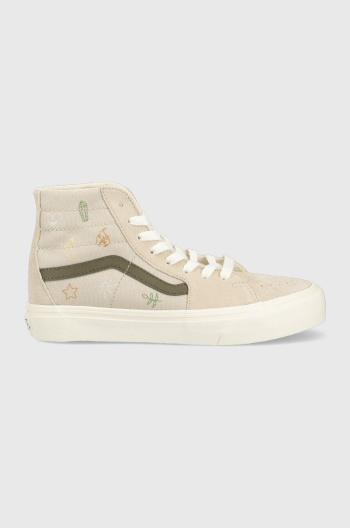 Tenisky Vans SK8-Hi Tapered VR3 dámske, béžová farba, VN0005UMBLP1