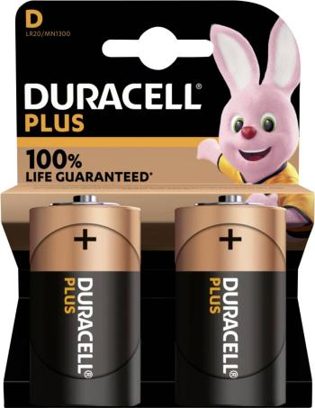 Duracell Plus-D K2 batéria typu D alkalicko-mangánová  1.5 V 2 ks