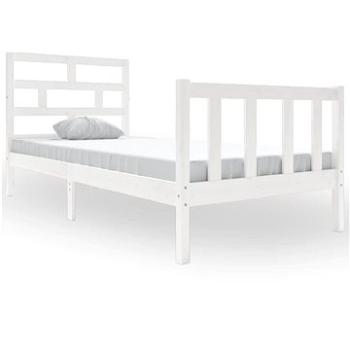 Rám postele biely masívna borovica 90 × 190 cm Single, 3101314