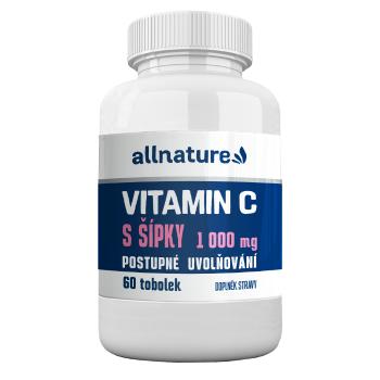 ALLNATURE Vitamín C so šípkami s postupným uvoľňovaním 1000 mg 60 tabliet