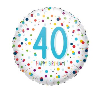 Amscan Fóliový balón kruh - 40. narodeniny
