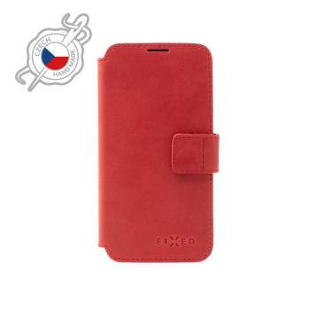 Kožené pouzdro typu kniha FIXED ProFit pro Samsung Galaxy S21+, červené