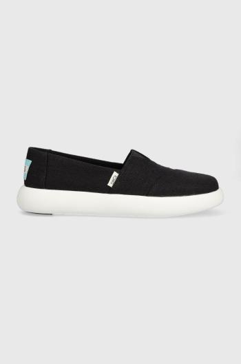 Espadrilky Toms Alpargata Mallow čierna farba, 10016732