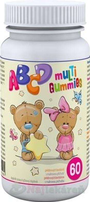 ABCD muLTi Gummies Clinical pektínové bonbóny s malinovou príchuťou 60 ks
