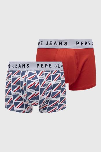 Boxerky Pepe Jeans 2-pak pánske, červená farba