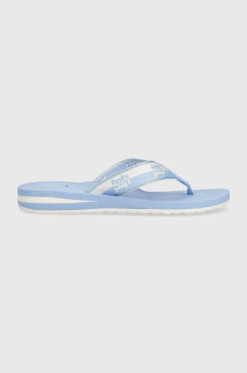 Žabky Tommy Hilfiger TH COLORBLOCK WEBBING SANDAL dámske, na plochom podpätku