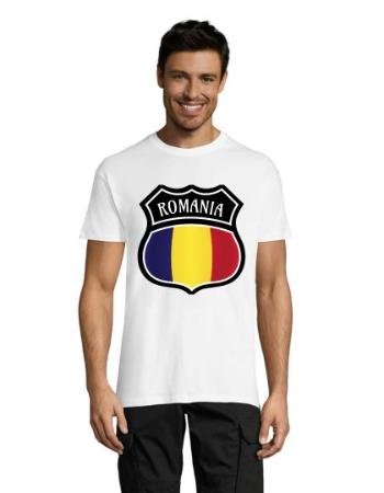 Erb Romania pánske tričko biele 4XL