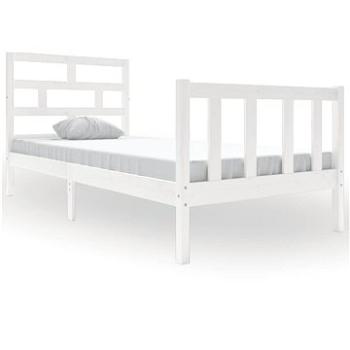 Rám postele biely masívna borovica 90 × 200 cm, 3101334