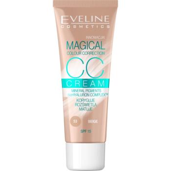 Eveline Cosmetics Magical Colour Correction CC krém SPF 15 odtieň 53 Beige 30 ml
