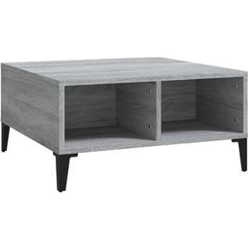 SHUMEE Konferenčný stolík sivý sonoma 60 × 60 × 30 cm drevotrieska, 813168