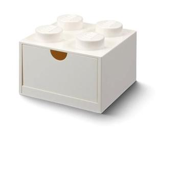 LEGO stolný box 4 so zásuvkou – biely (5711938031916)