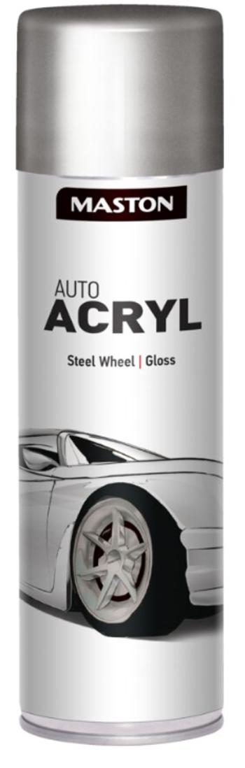 MASTON AutoACRYL - Akrylová farba na kolesá (oceľová, 0,5 L)