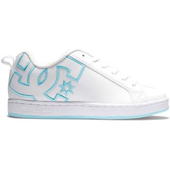 DC Shoes  Módne tenisky Court graffik 300678 WHITE/WHITE/BLUE (XWWB)  Biela