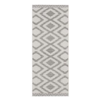 Sivo-krémový vonkajší koberec NORTHRUGS Isle, 70 x 200 cm