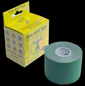 Kine-Max Tape Super-Pro Cotton Kinesiology zelená tejpovacia páska 5 cm x 5 m