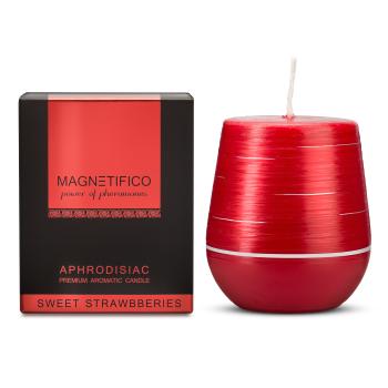 Magnetifico Power Of Pheromones Afrodiziakálna vonná sviečka Sweet Strawberries (Aphrodisiac Candle) 200 g